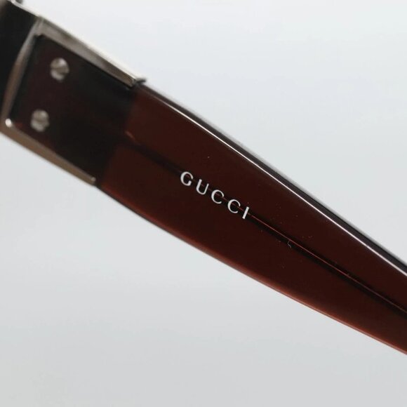 GUCCI Horsebit Sunglasses plastic Brown Auth - Picture 9 of 11